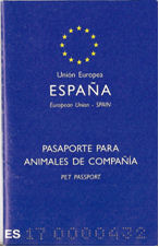 EU Heimtierpass - dieser wurde in Spanien ausgestellt